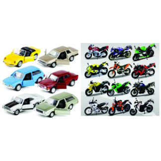 MINIATURAS DE CARROS E MOTOS