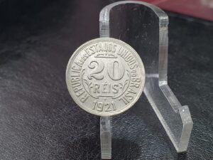 Moeda da República 20 Réis 1821 - Flor de Cunho